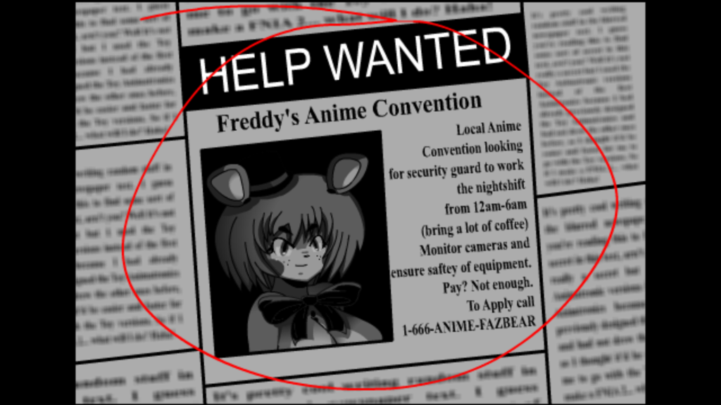 Freddy's Anime Convention, Five Nights in Anime Wikia